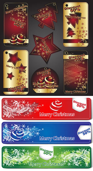 Beautiful Christmas Labels