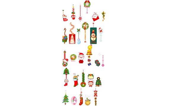 schöne Weihnachten Ornamente GIF-Symbol