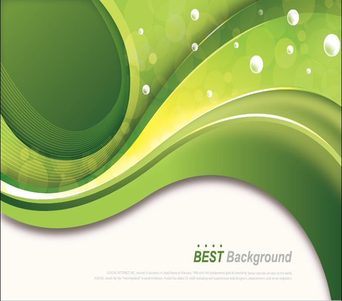 Beautiful Curved Green Background