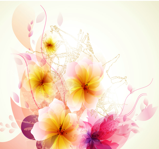 아름 다운 꽃 패턴 자료