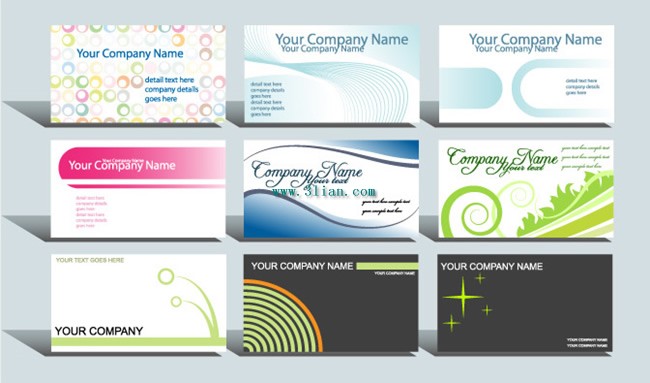 Beautiful Foreign Business Card Template