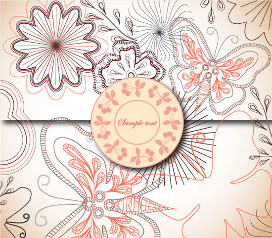Beautiful Patterned Background Material