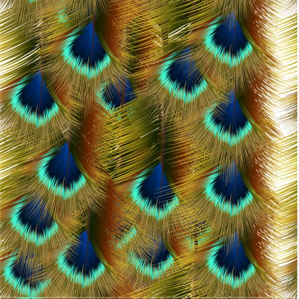 plumas de pavo real hermoso