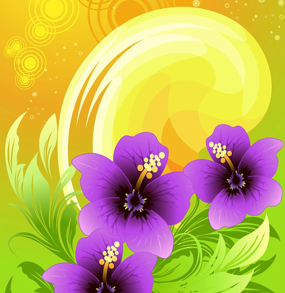 bunga ungu indah