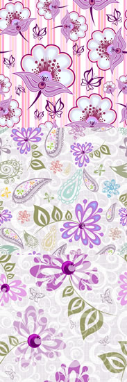 美しい紫の花パターン背景