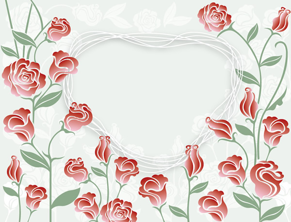 Beautiful Roses Framed Lace
