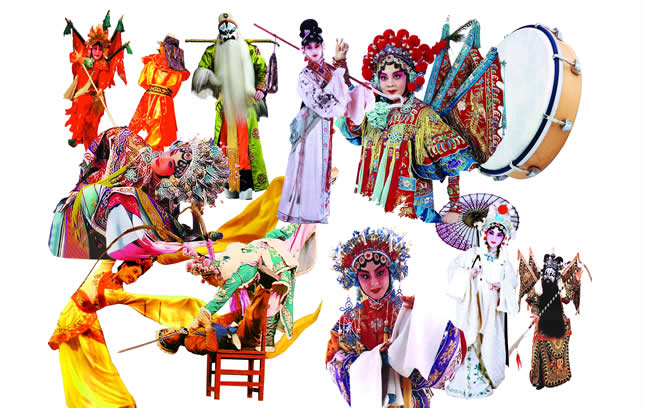 Beijing Opera Characters Psd