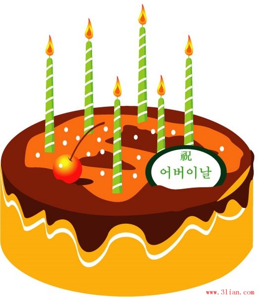 candele della torta di compleanno