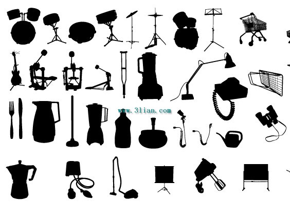 alat musik yang hitam dan putih ensiklopedia ikon