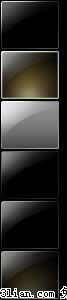 Black Gradient Button Icon Psd Layered Templates