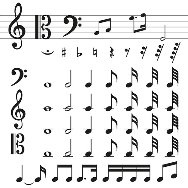 Black Musical Notes