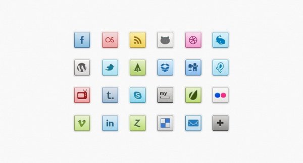 Black Solid Social Icons Psd Download