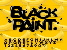 hitam bertekstur matt Inggris font