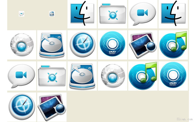 синий и белый компьютер файл значка png