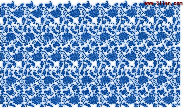 Blue And White Porcelain Background Material