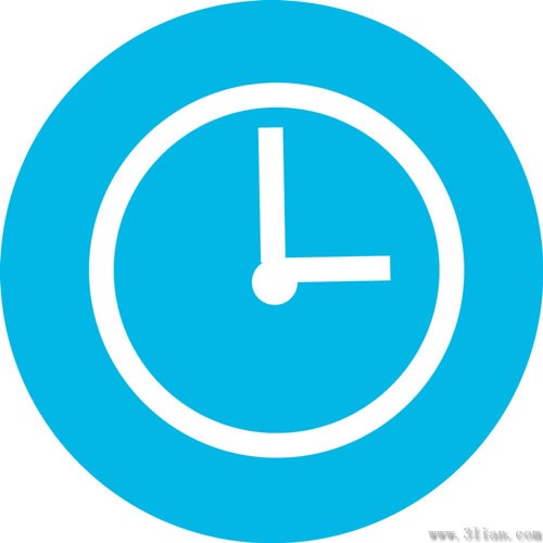 icona orologio e sfondo blu