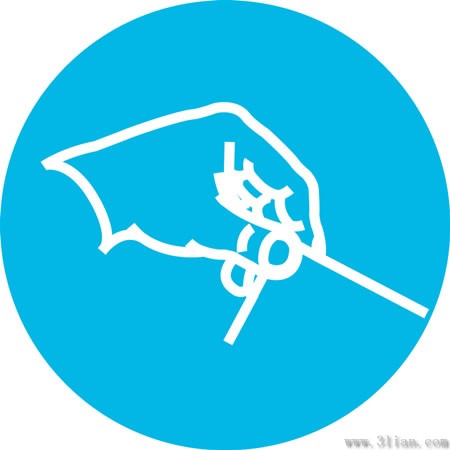 icona grafica di sfondo blu