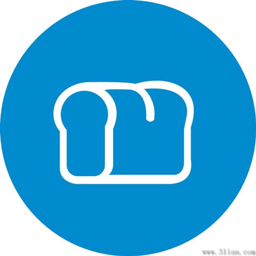 icône de fond bleu