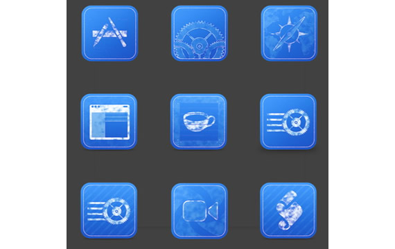 blauem Hintergrund Png icon