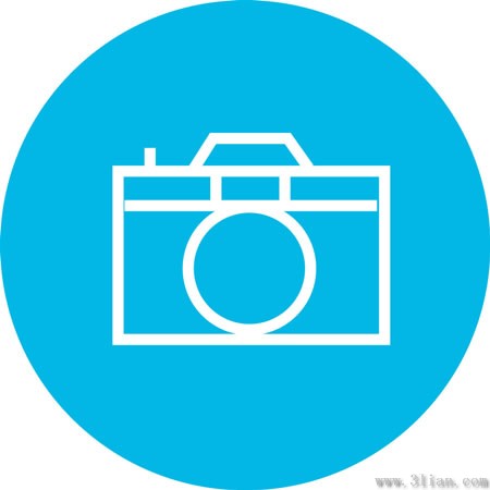 icône d'appareil photo bleu