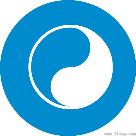 icône du logo bleu chi