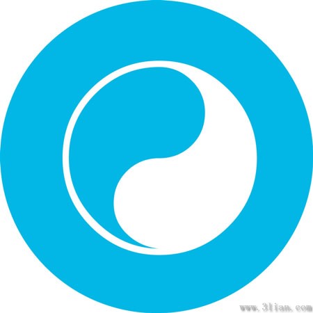 materiale di icona logo blu chi