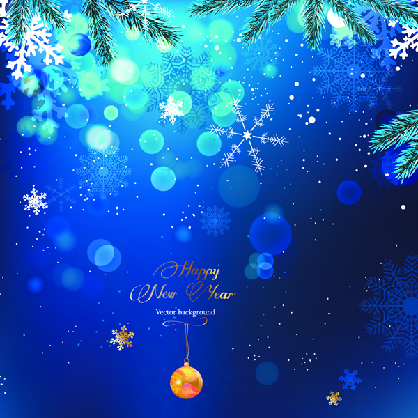 latar belakang Natal biru