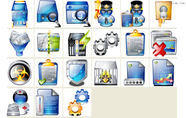 png ikon desktop biru kristal