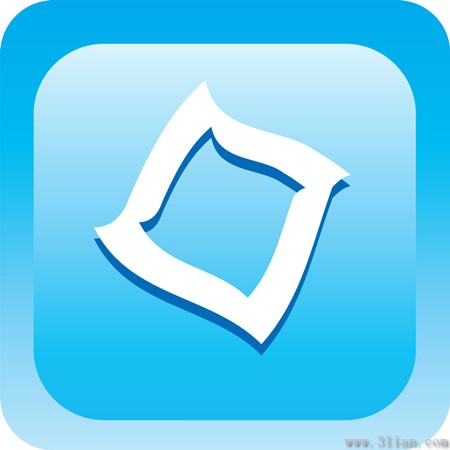 icône du design bleu