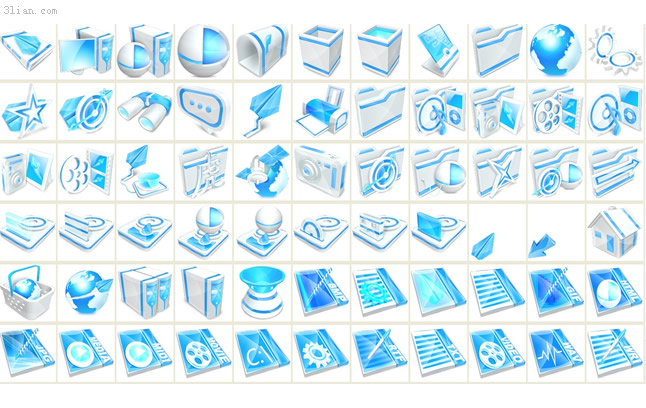 blauer desktop-Symbol