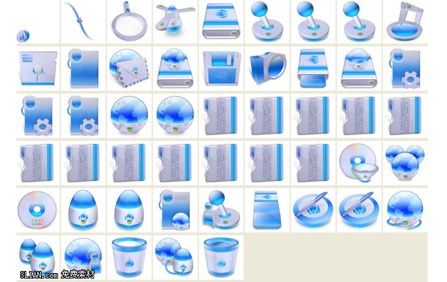 blauer desktop-Icon png