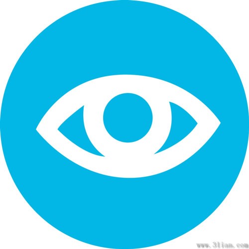 icona occhio blu