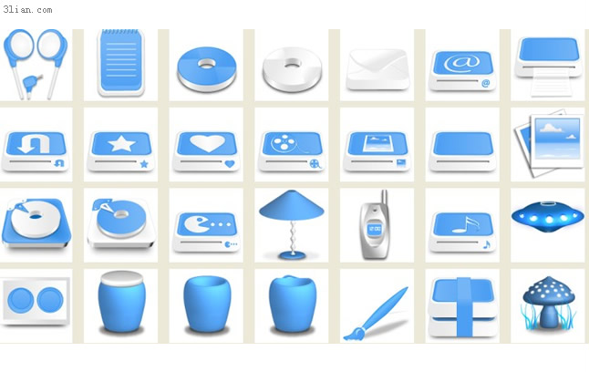 Blue Series Iphone Png Icons