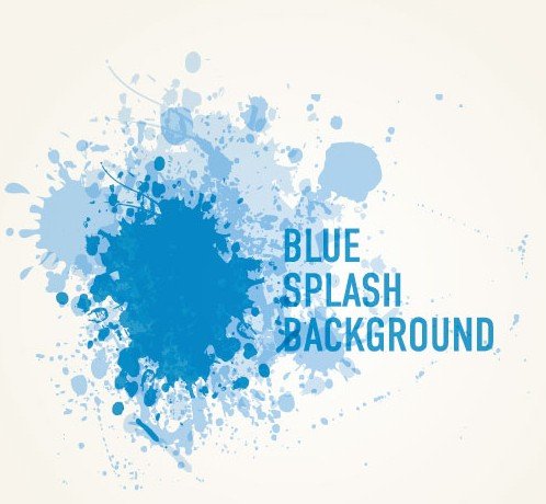 藍色的水花背景圖像設計