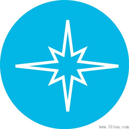 синий значок звезды
