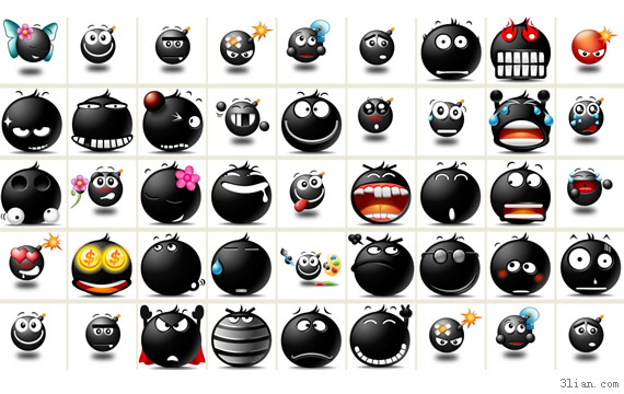 Bombe Gesicht PNG-icons
