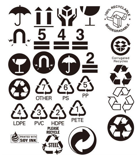 iconos de diseño de logotipo de la caja