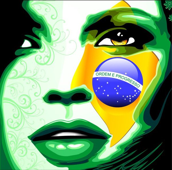 브라질 세계 컵 패션 포스터