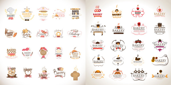 パン食品ロゴ デザイン