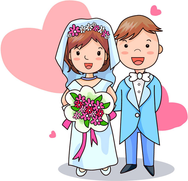 Bride And Groom Cartoon Backgrounds