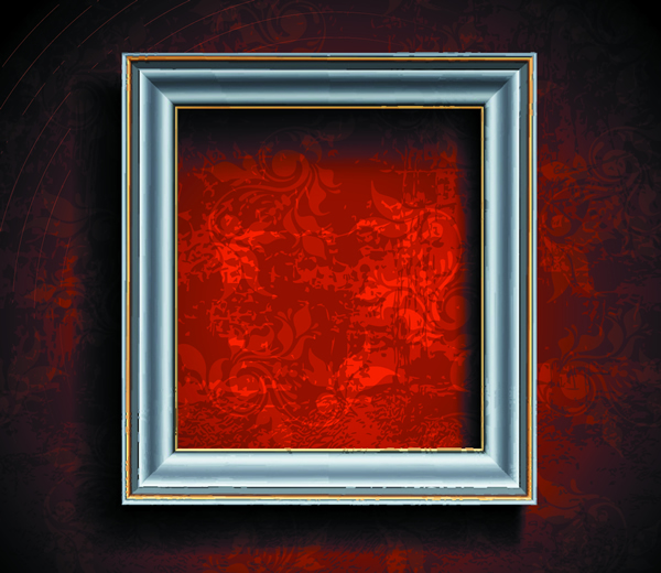 Bright Red Background Frames