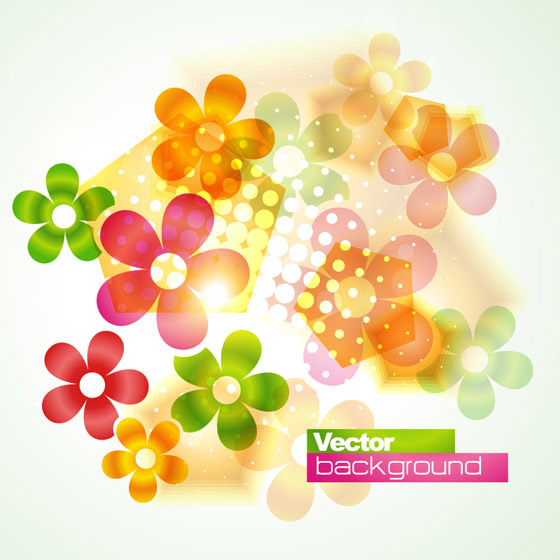 Fondo De Flores Pequeñas De Color Brillante-Vector Fondo-vector Libre  Descarga Gratuita