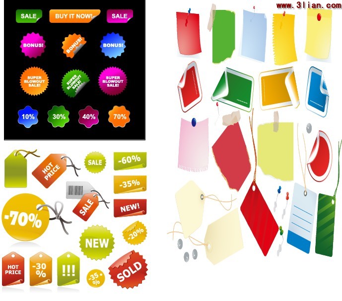Business Icon Promotional Price Tags