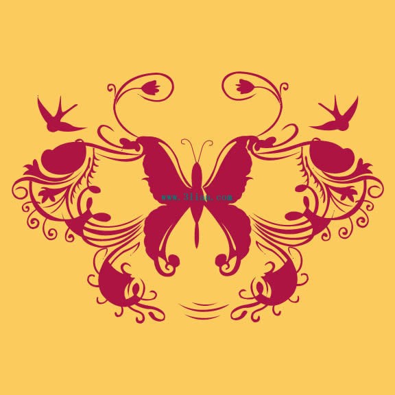 patrón de la mariposa