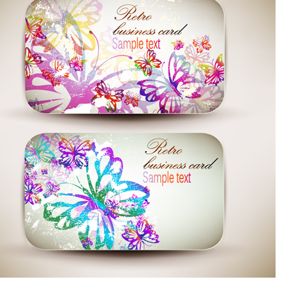 Butterfly Pattern Business Cards