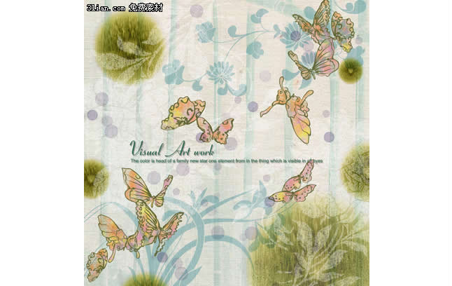 Butterfly Pattern Psd Material