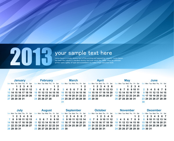 desain template kalender