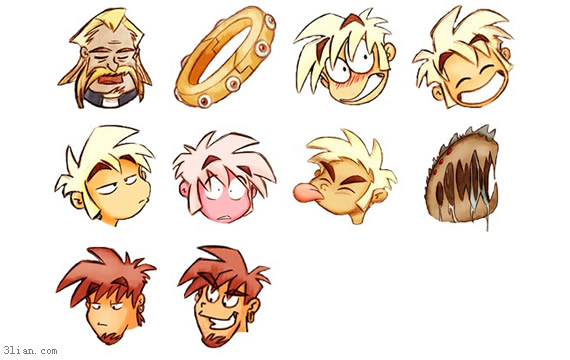 Cartoon junge lustiges Gesicht PNG-icons