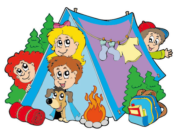barraca do acampamento dos desenhos animados