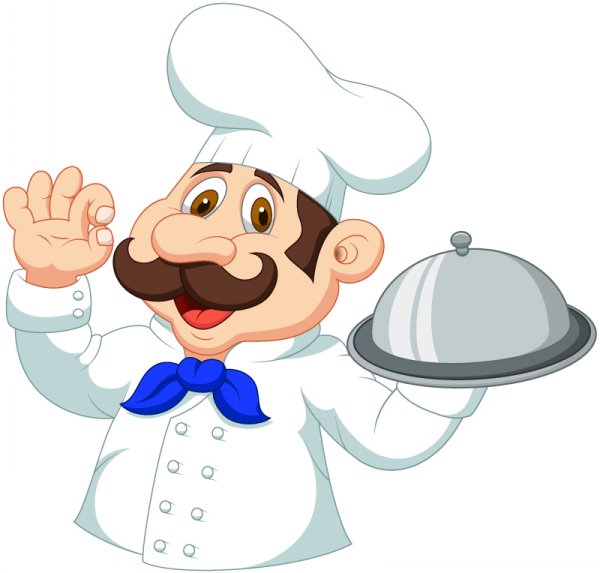 fumetto del personaggio di chef